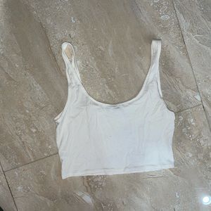 White crop top